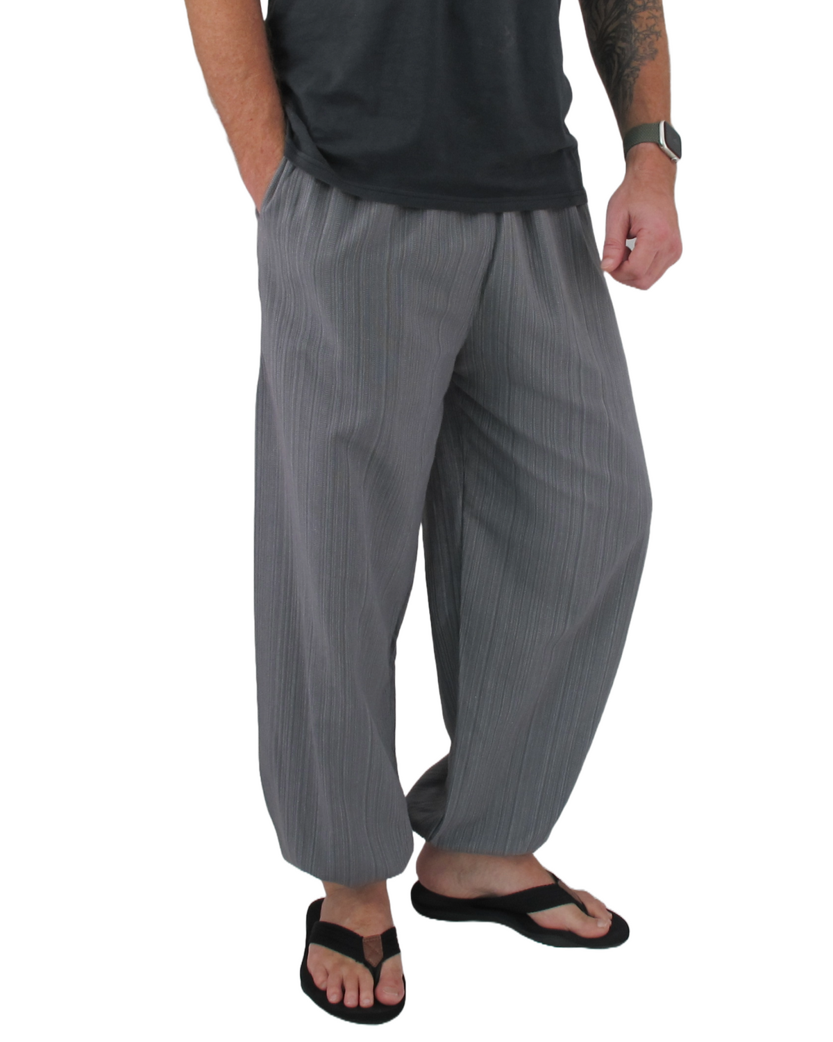 Cotton Hippie Pants Grey