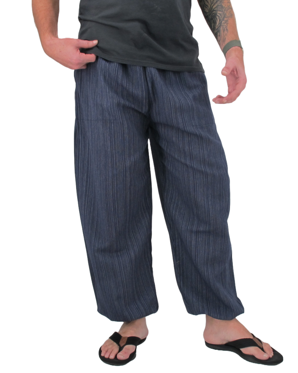 Cotton Hippie Pants Navy