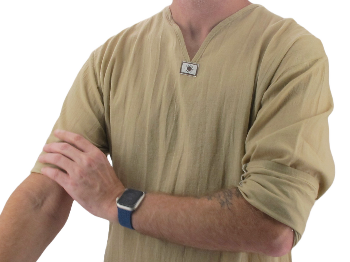 Long Sleeve Hippie T-Shirt Beige