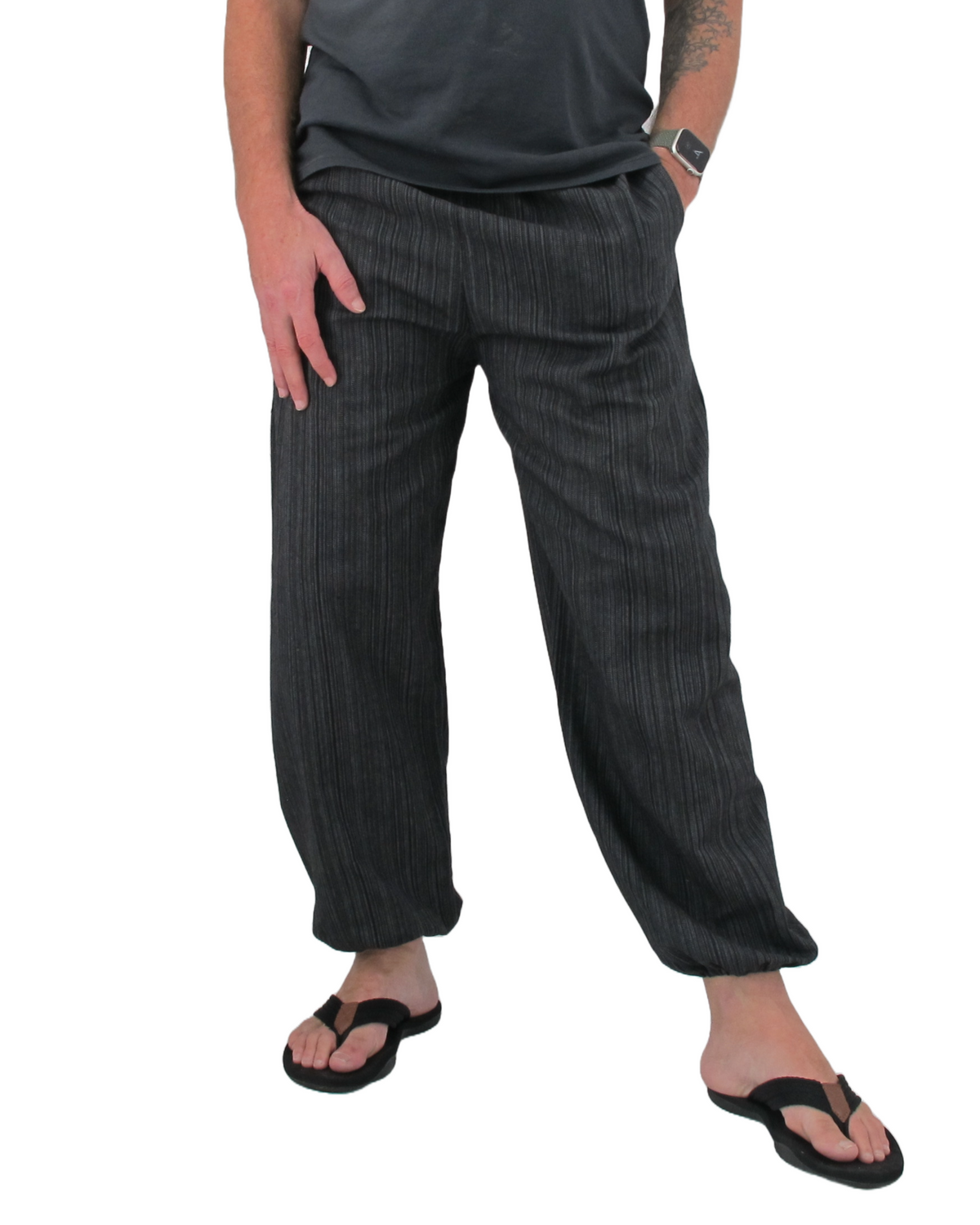 Cotton Hippie Pants Black