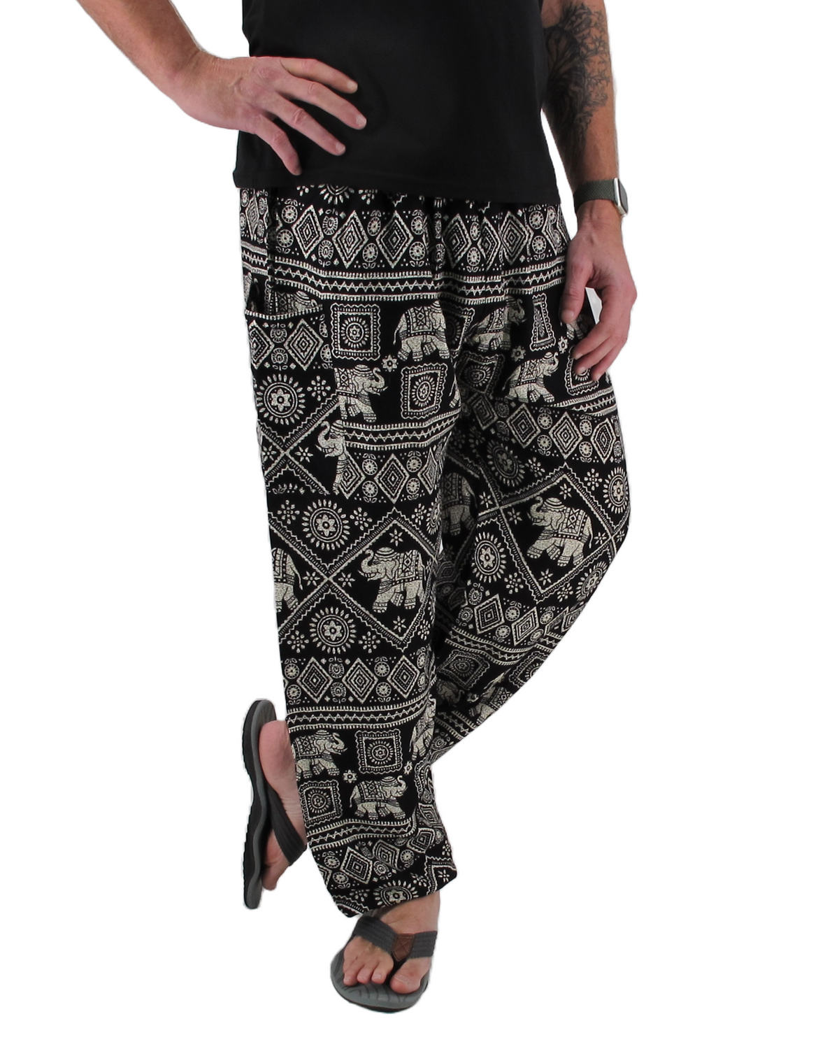 Baggy Harem Pants Black