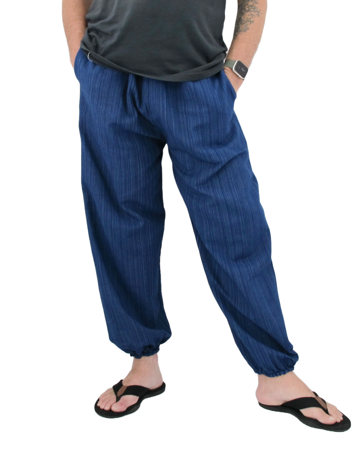 Cotton Hippie Pants Dark Blue
