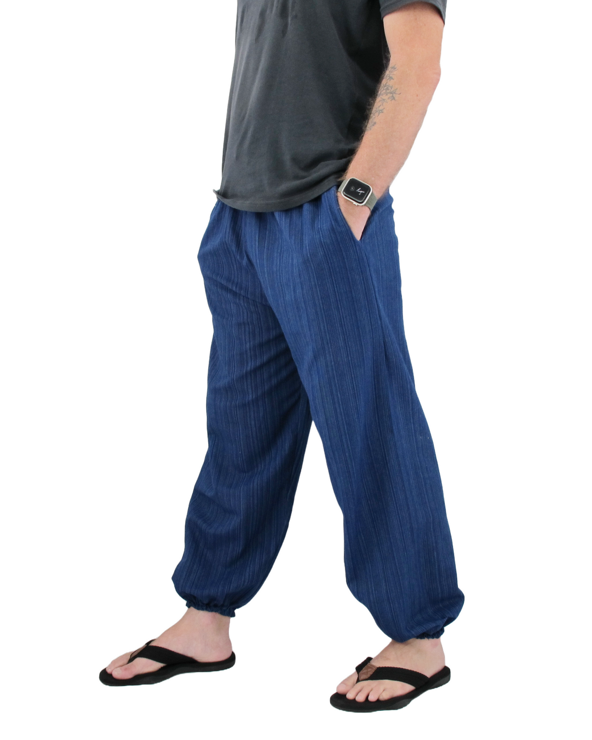 Cotton Hippie Pants Dark Blue