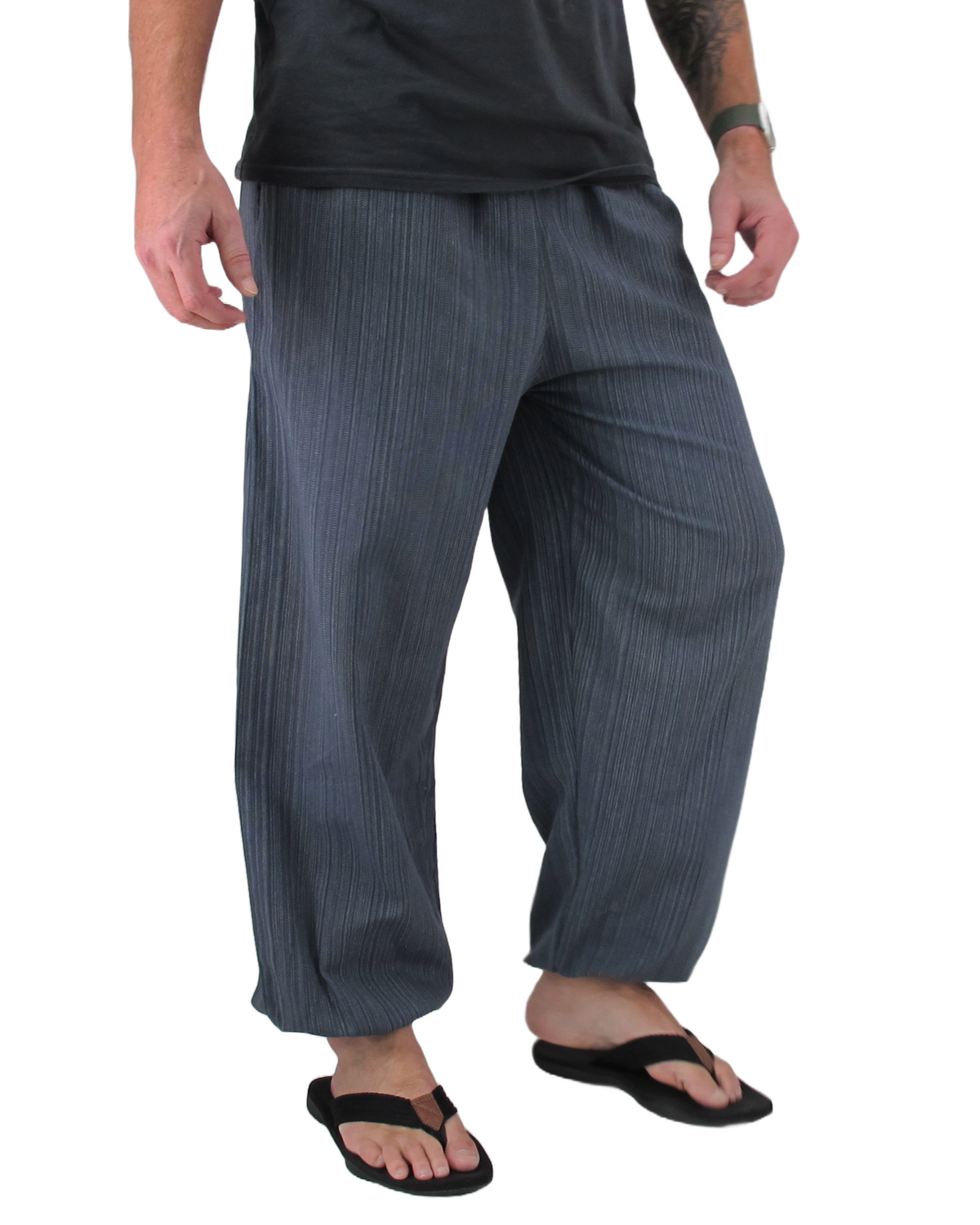Cotton Hippie Pants Dark Grey