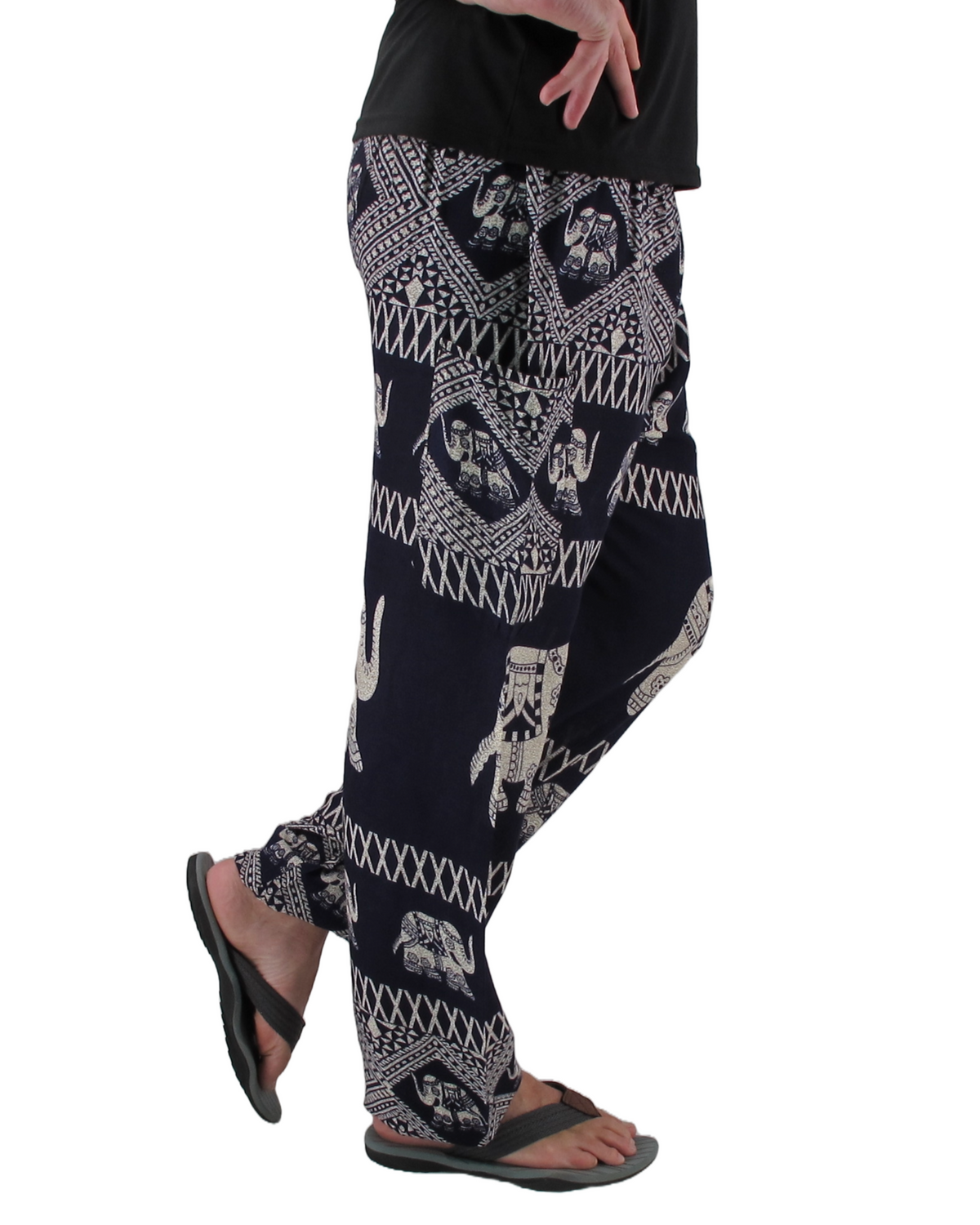 Baggy Harem Pants Thai Navy