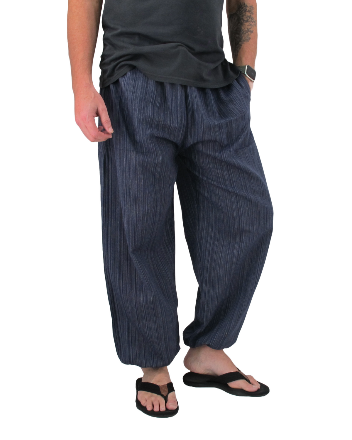 Cotton Hippie Pants Navy