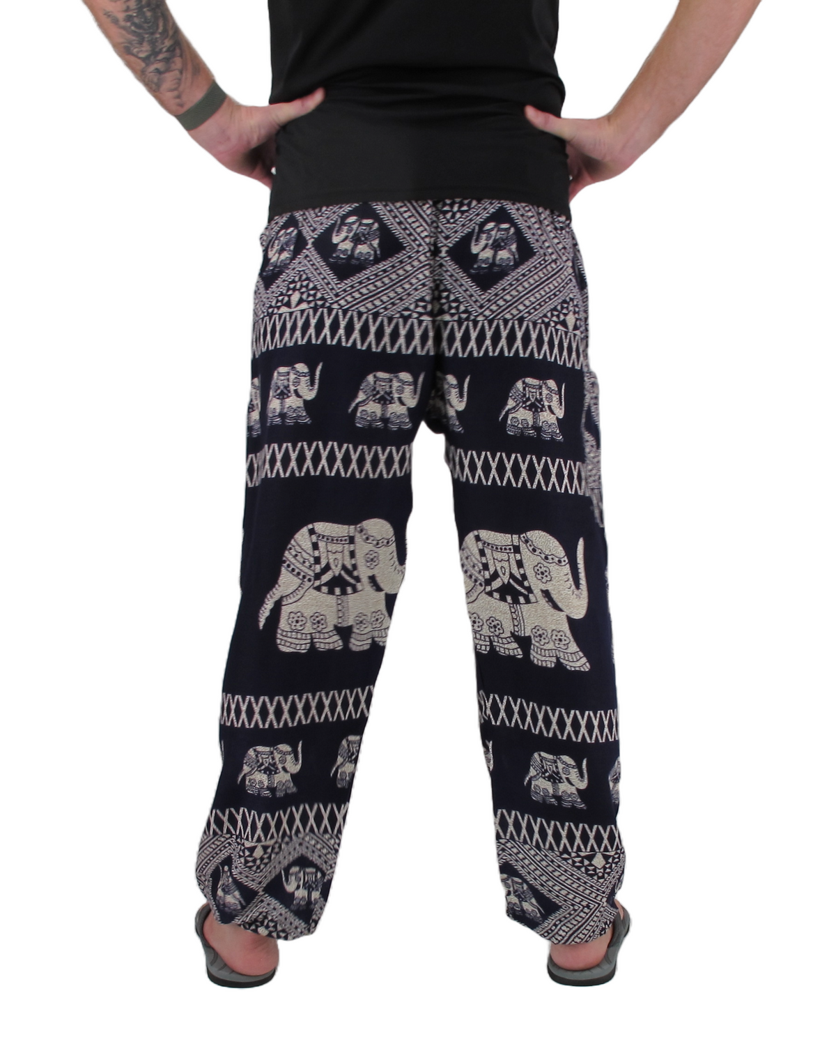 Baggy Harem Pants Thai Navy