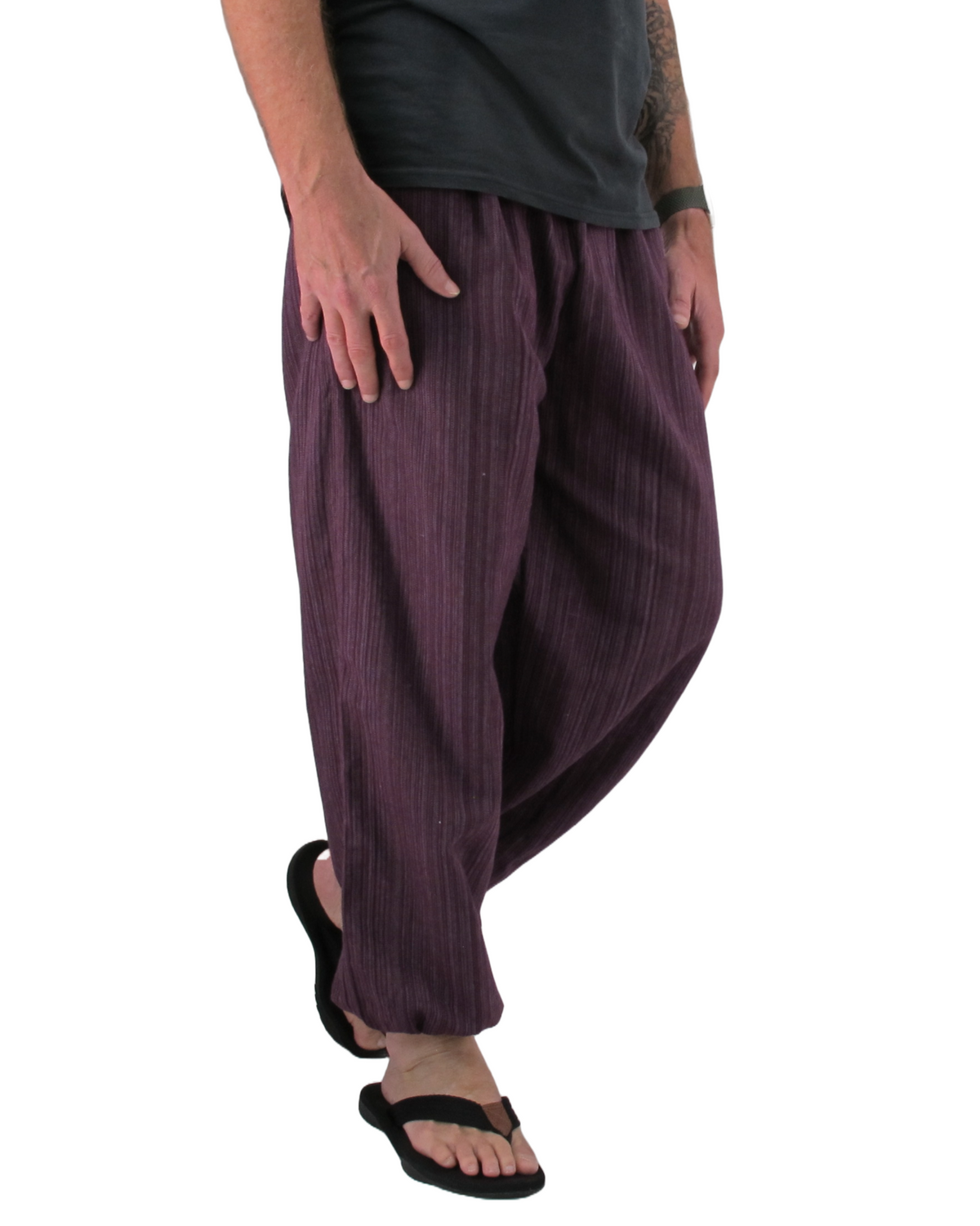 Cotton Hippie Pants Purple