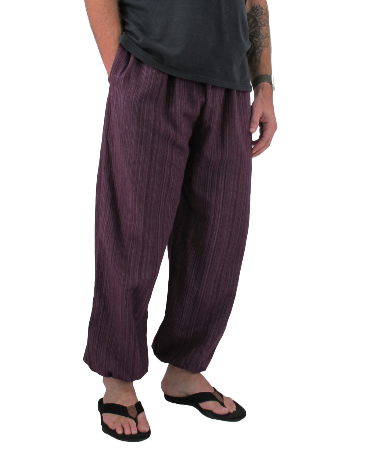 Cotton Hippie Pants Purple