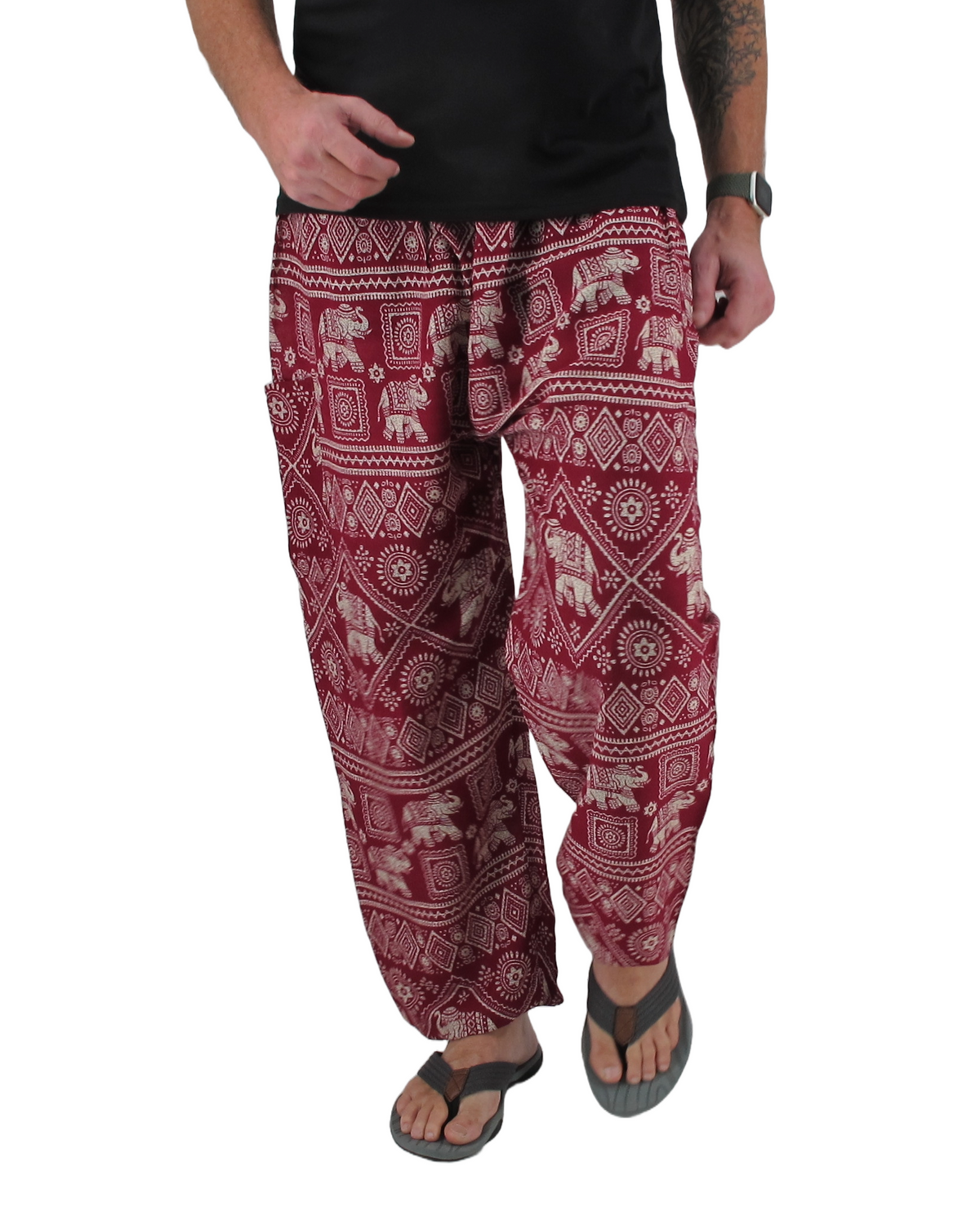 Baggy Harem Pants Red