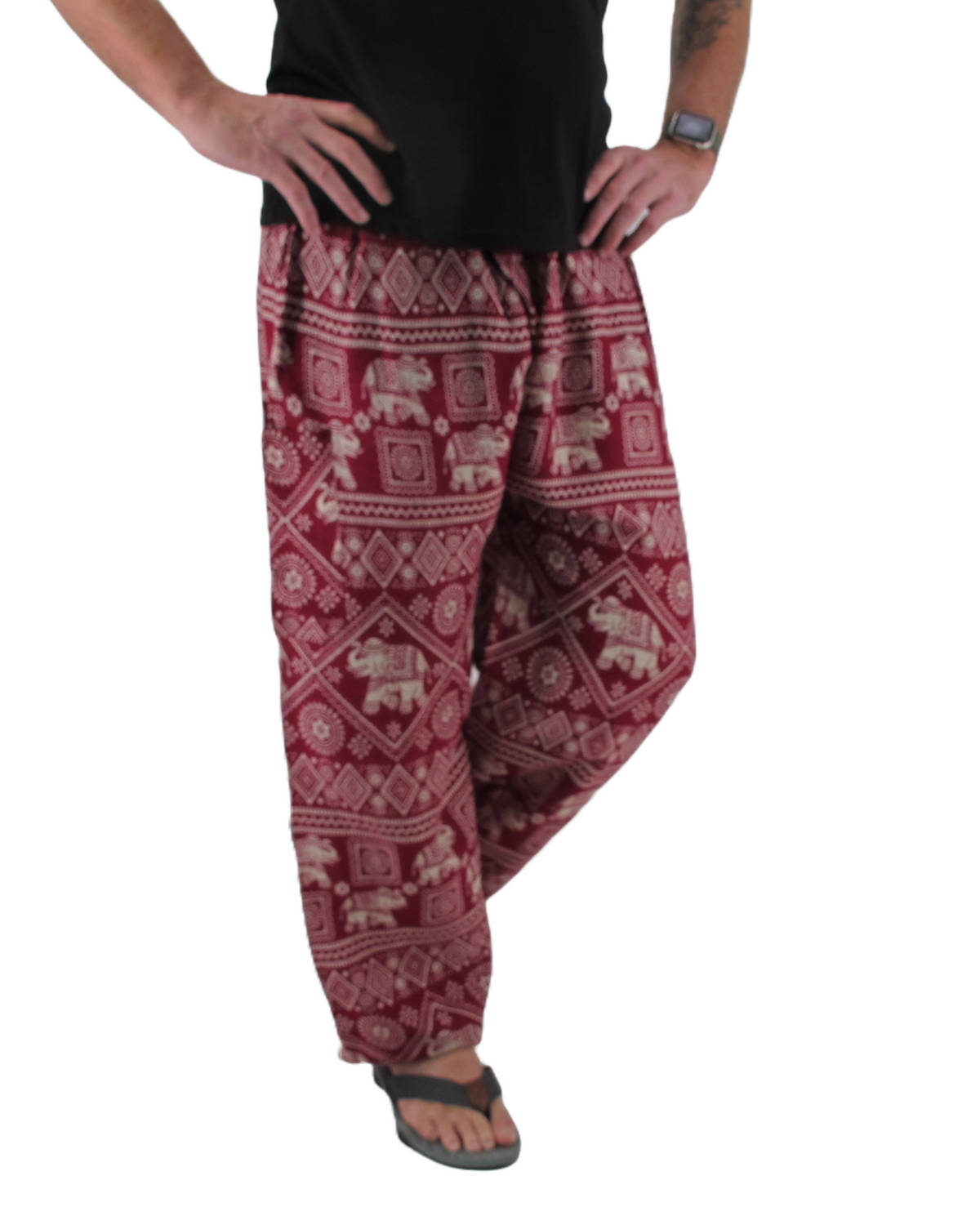 Baggy Harem Pants Red