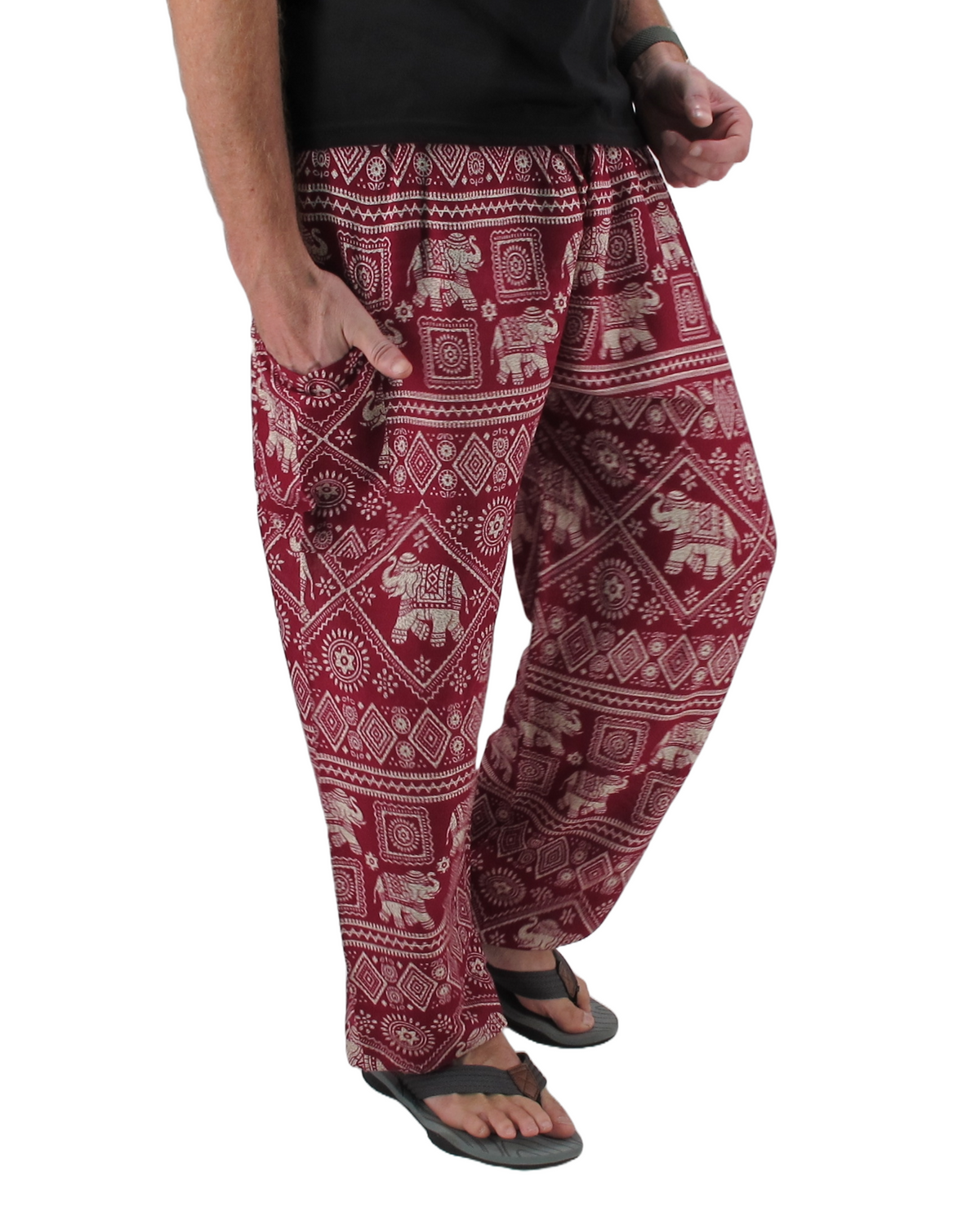 Baggy Harem Pants Red