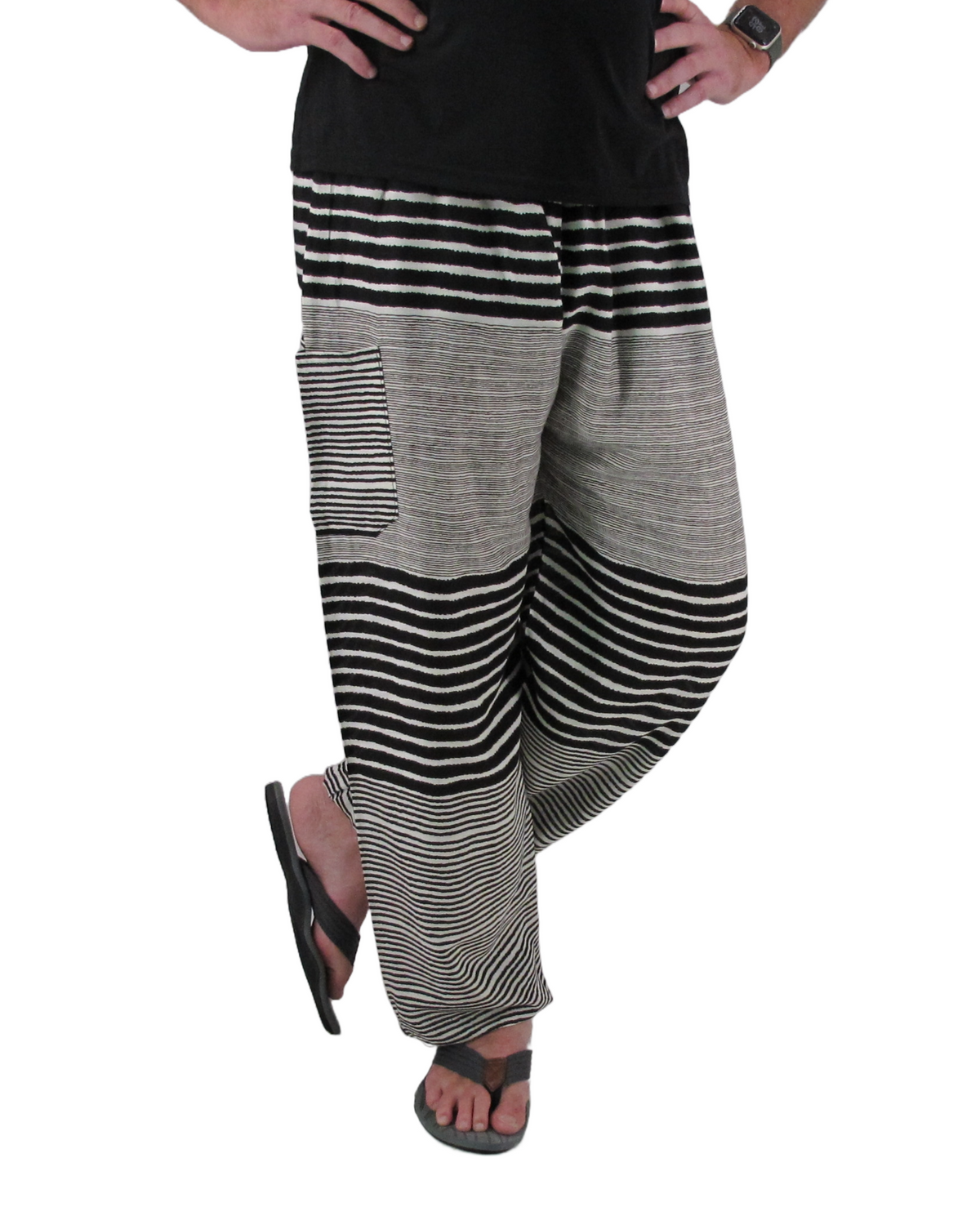 Baggy Harem Pants Surf Black