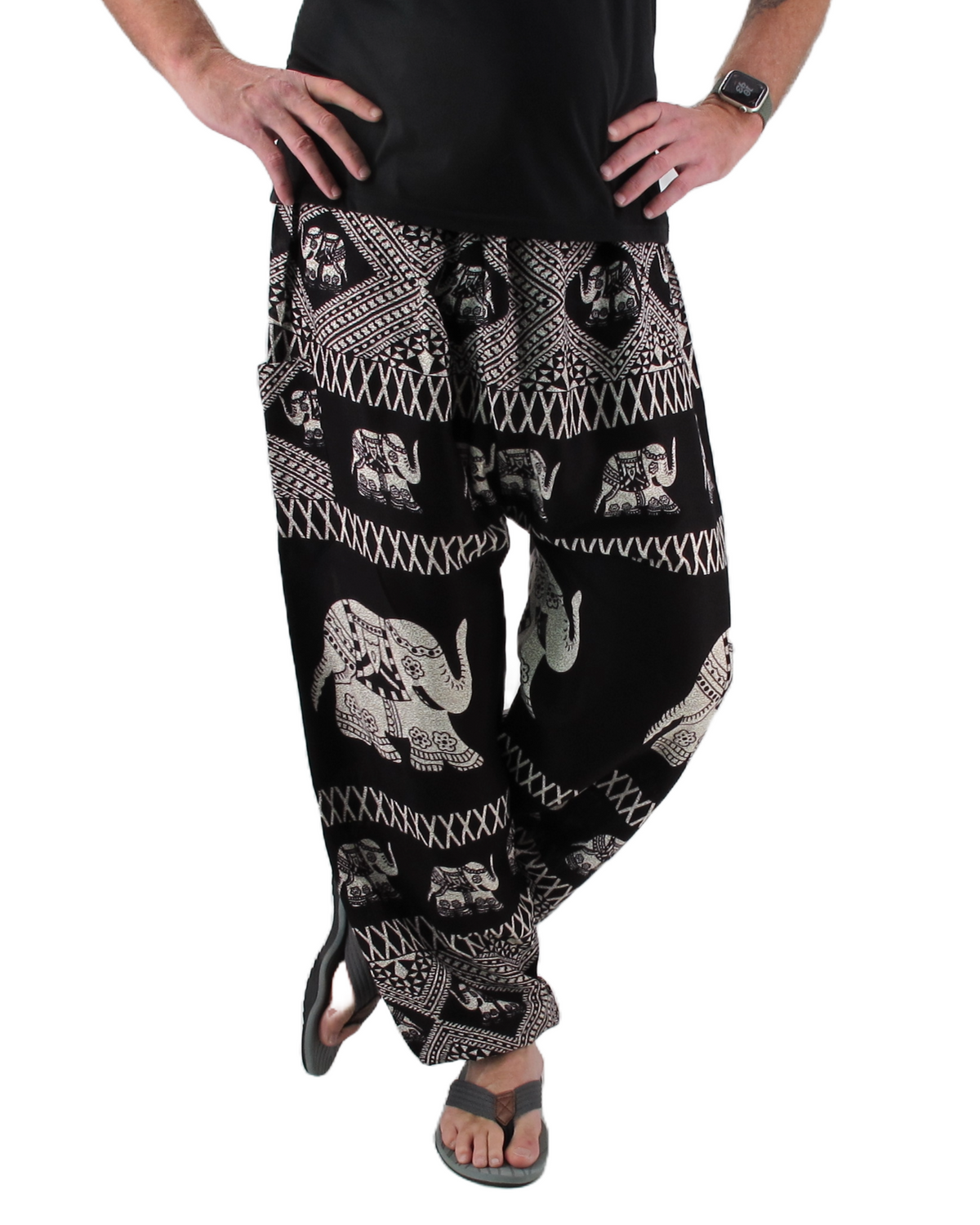 Baggy Harem Pants Thai Black