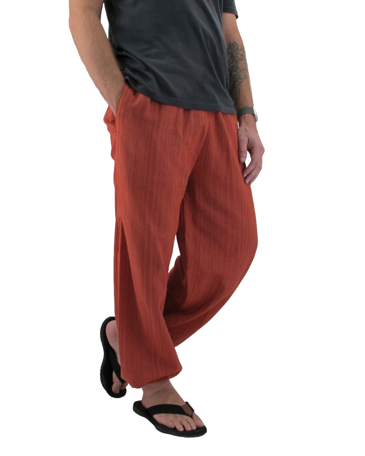 Cotton Hippie Pants Brick - Love Quality