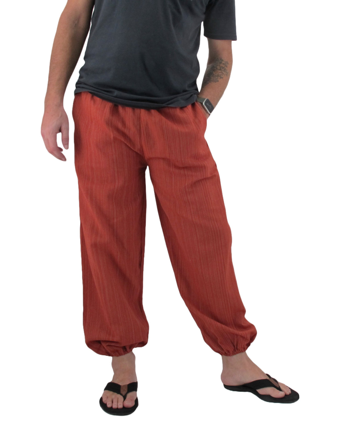 Cotton Hippie Pants Brick - Love Quality