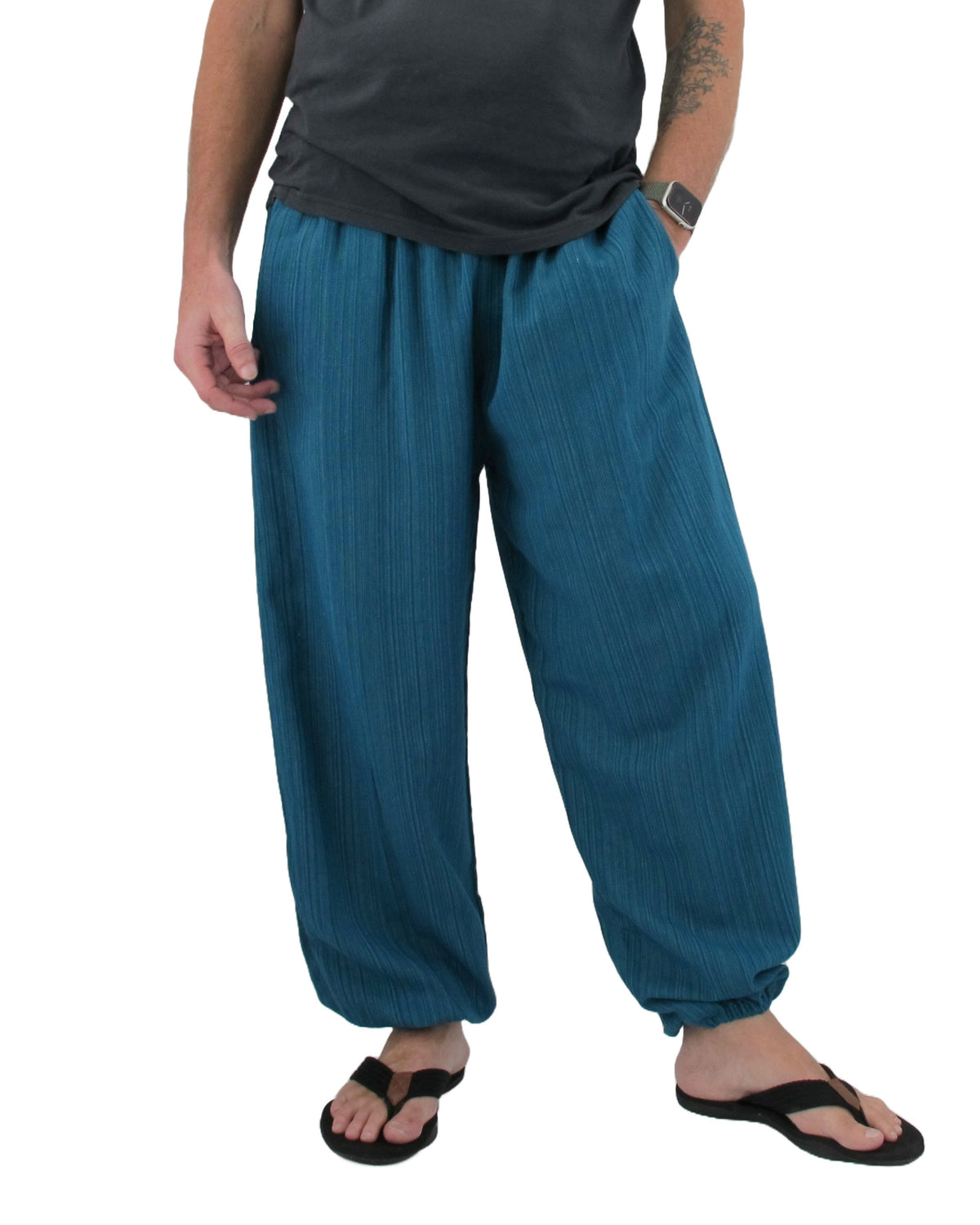 Cotton Hippie Pants Teal - Love Quality