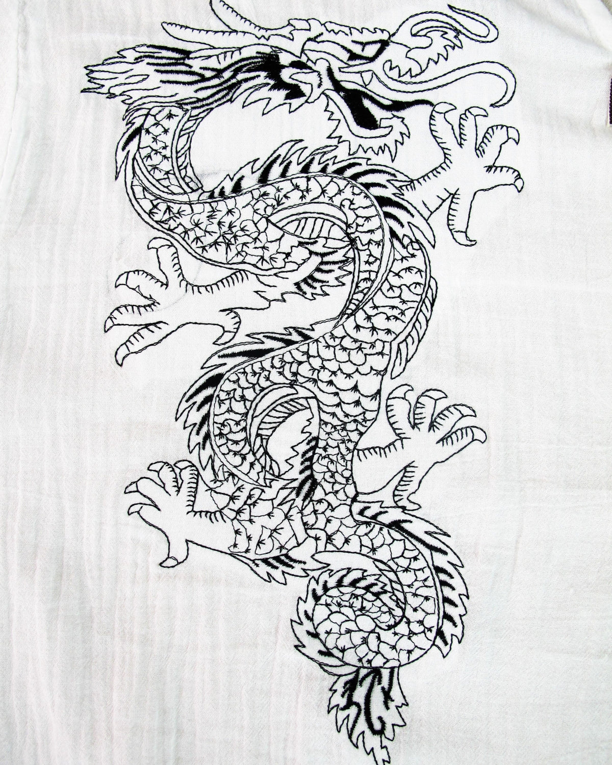 Long Sleeve Cotton Dragon T-Shirt - Love Quality
